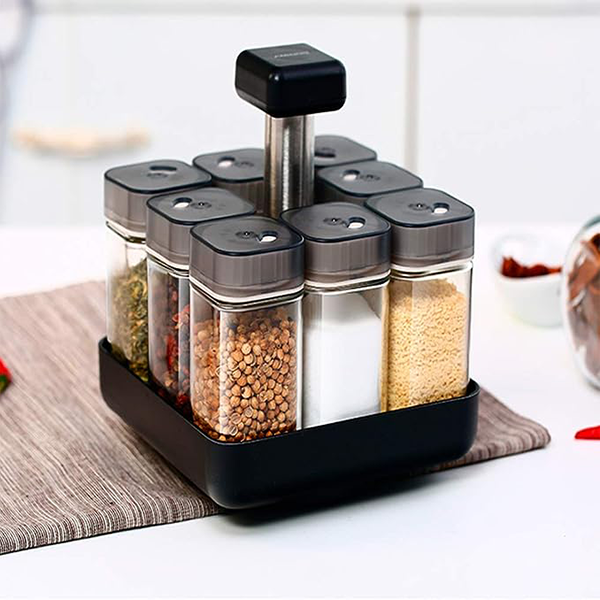 Spices And Seasonings Sets, Revolving Countertop Spice Rack, Spice